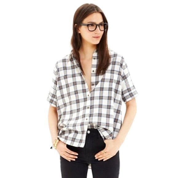 madewell flannel courier shirt